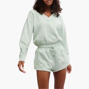 FREE PEOPLE MOVEMENT Intercept Romper in Pistachio